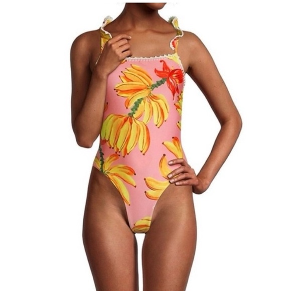 Other - Farm Rio Pink Banana Swimsuit